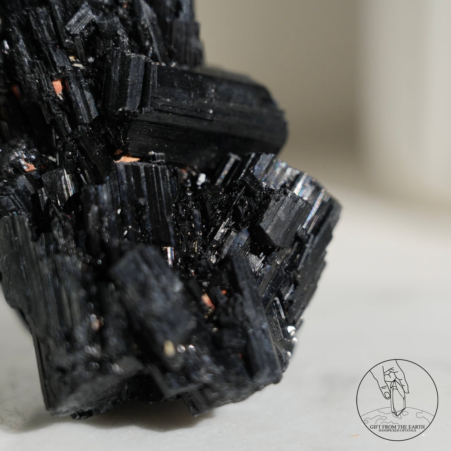 Mozambique lustrous black tourmaline 