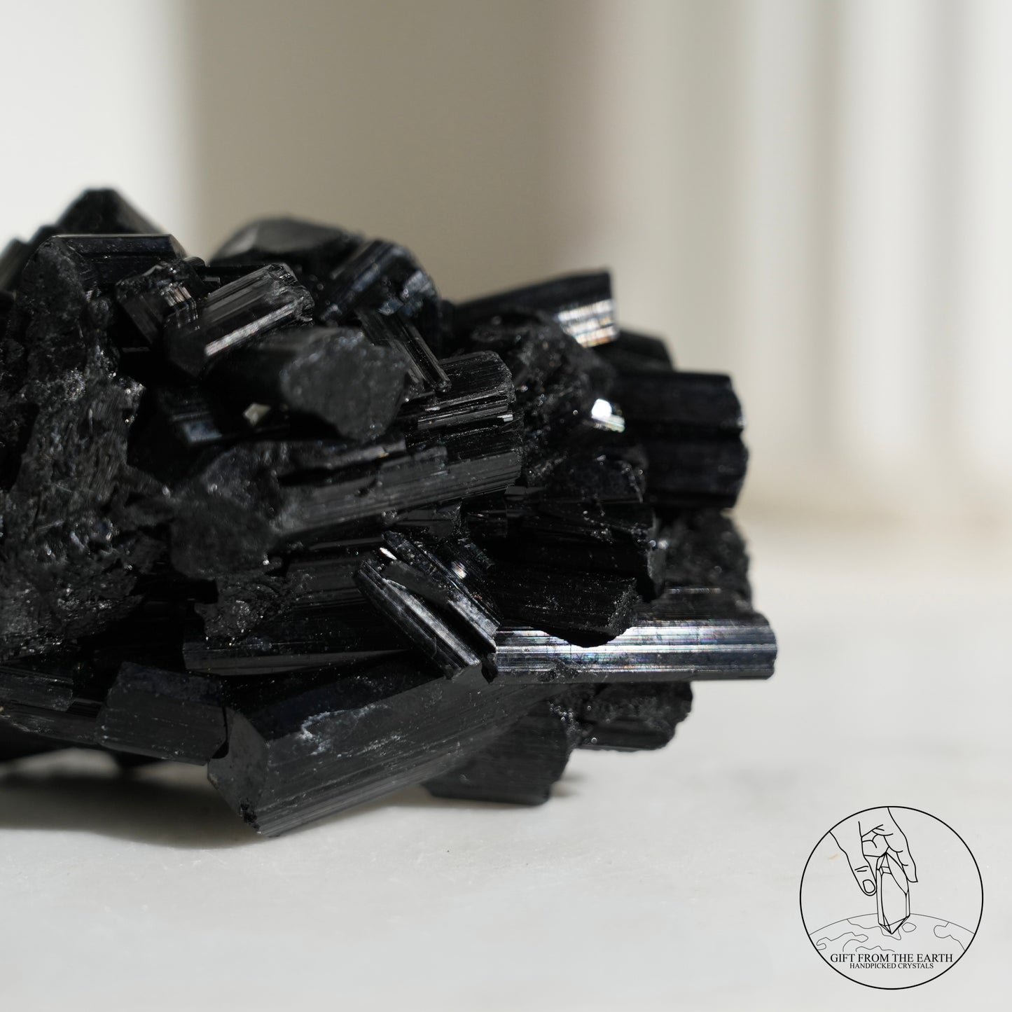 Mozambique lustrous black tourmaline 