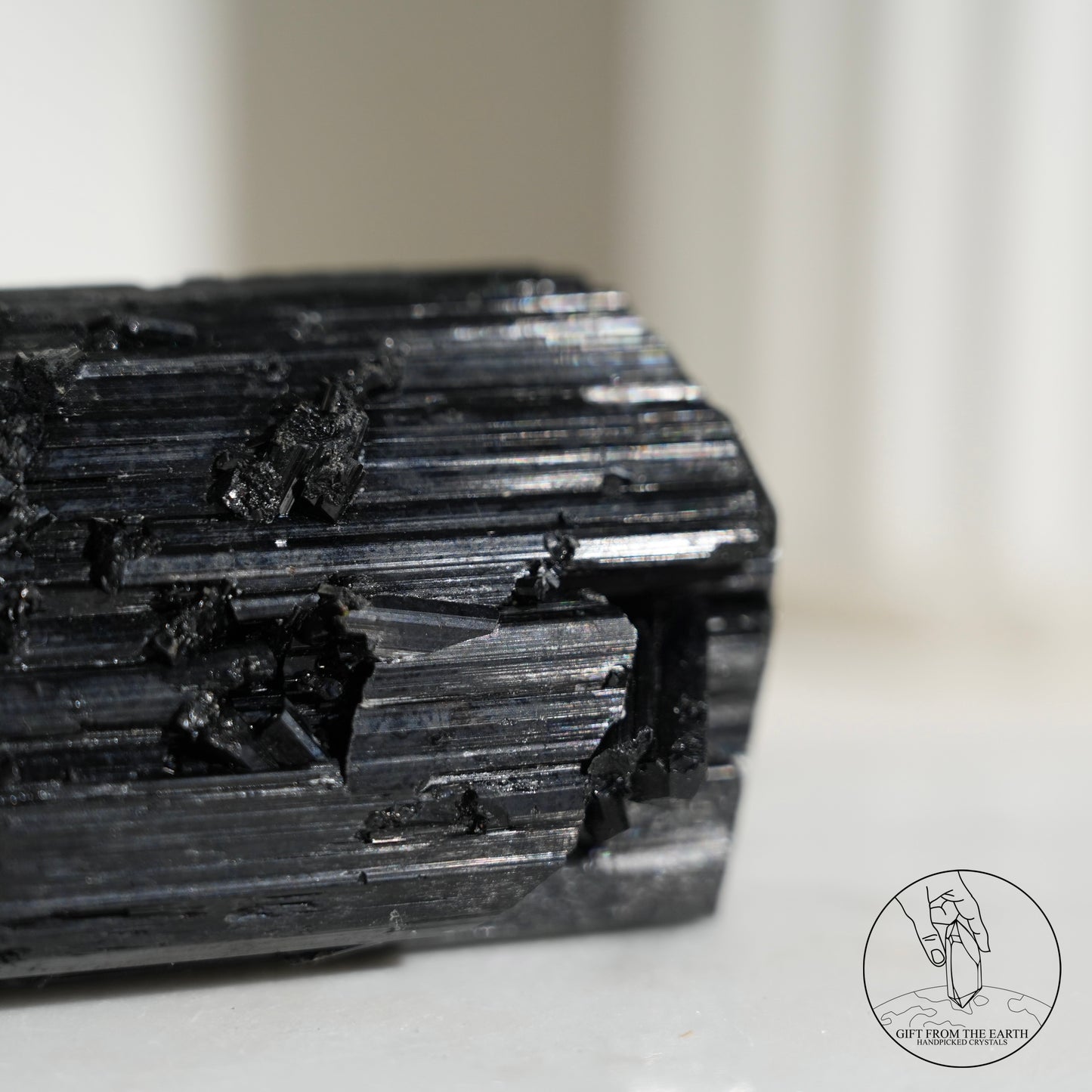 莫桑比克亮面黑碧璽原石