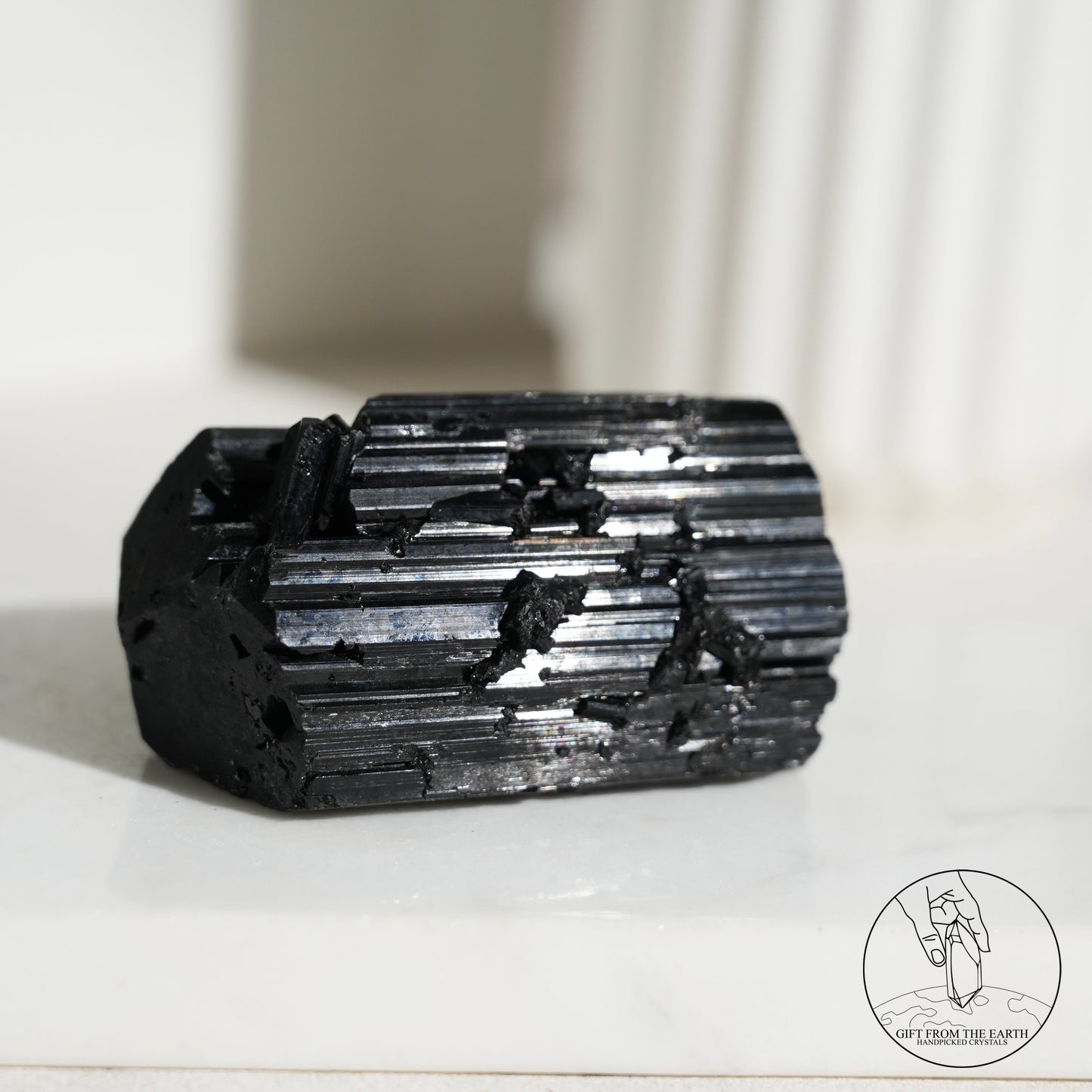 莫桑比克亮面黑碧璽原石