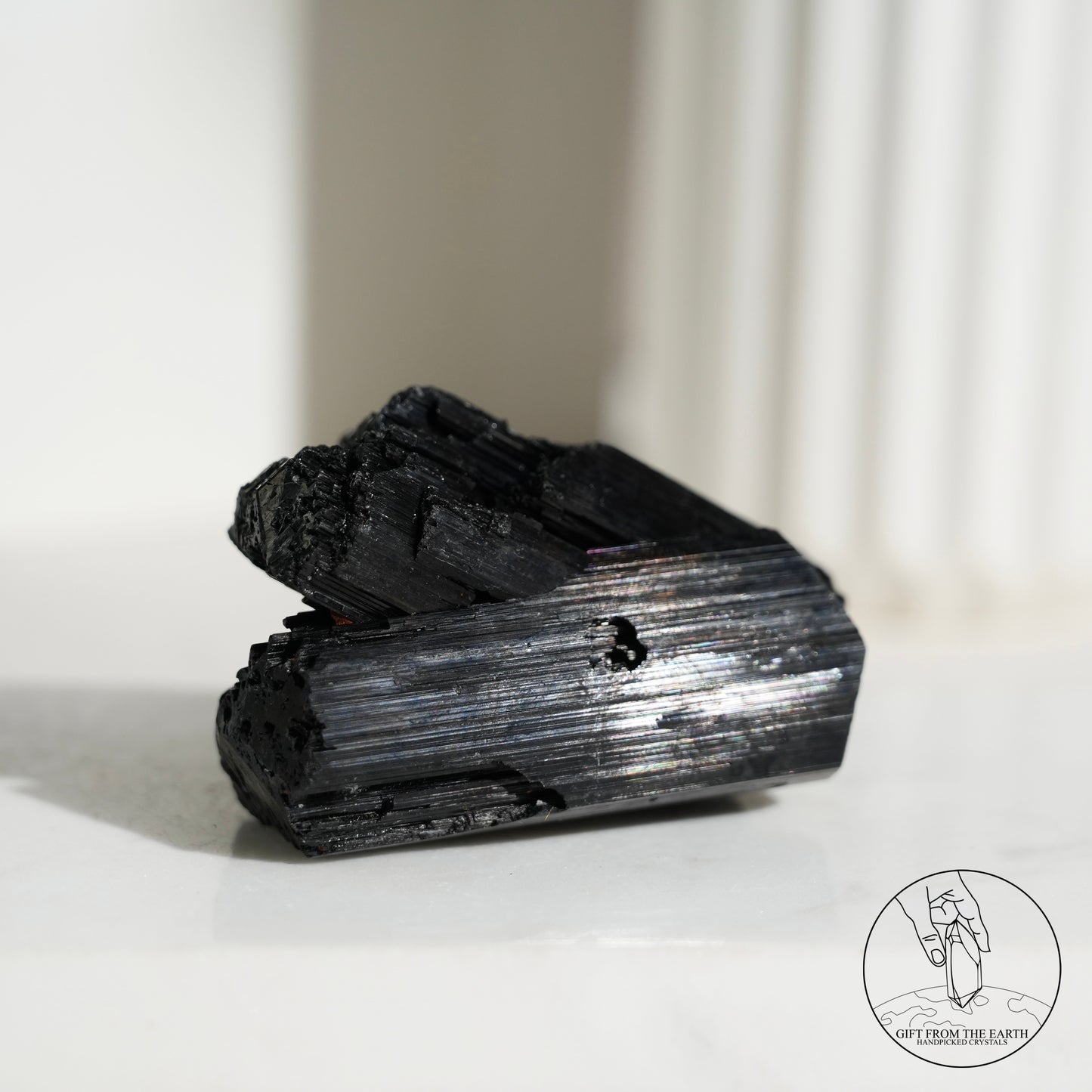 莫桑比克亮面黑碧璽原石