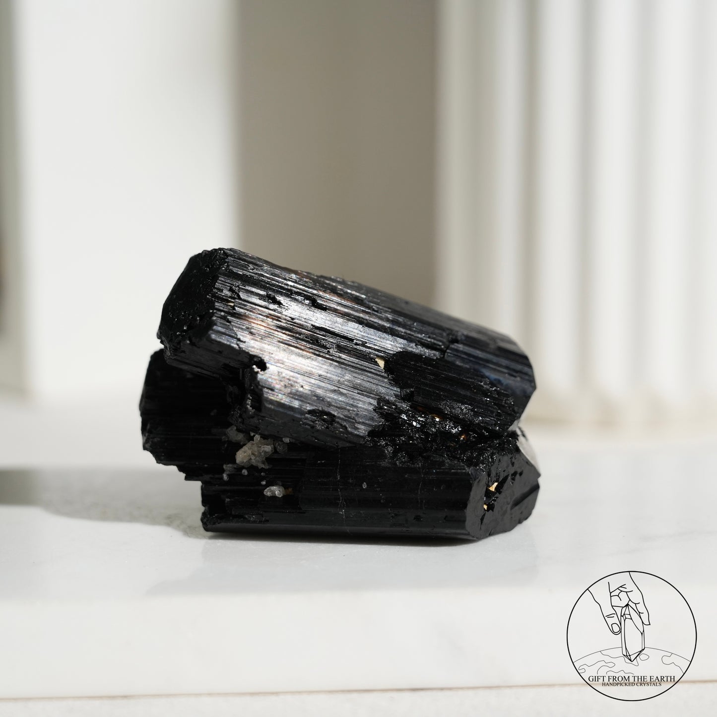 莫桑比克亮面黑碧璽原石