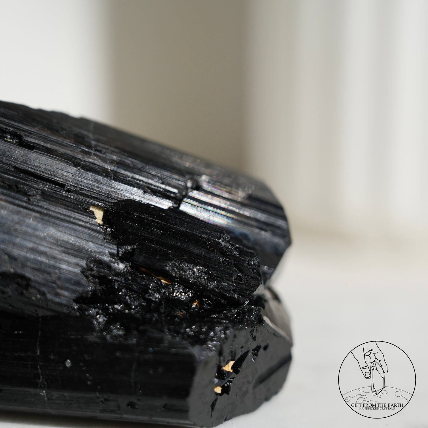 莫桑比克亮面黑碧璽原石