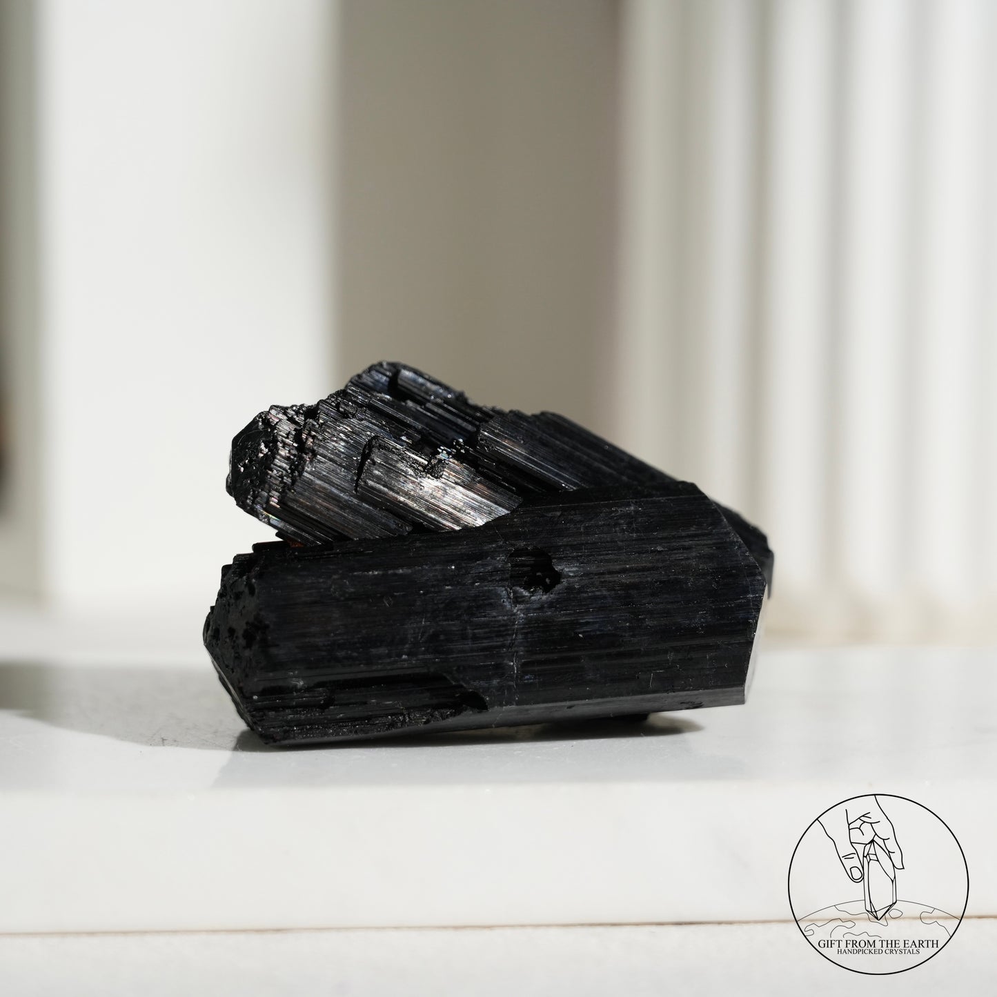 莫桑比克亮面黑碧璽原石