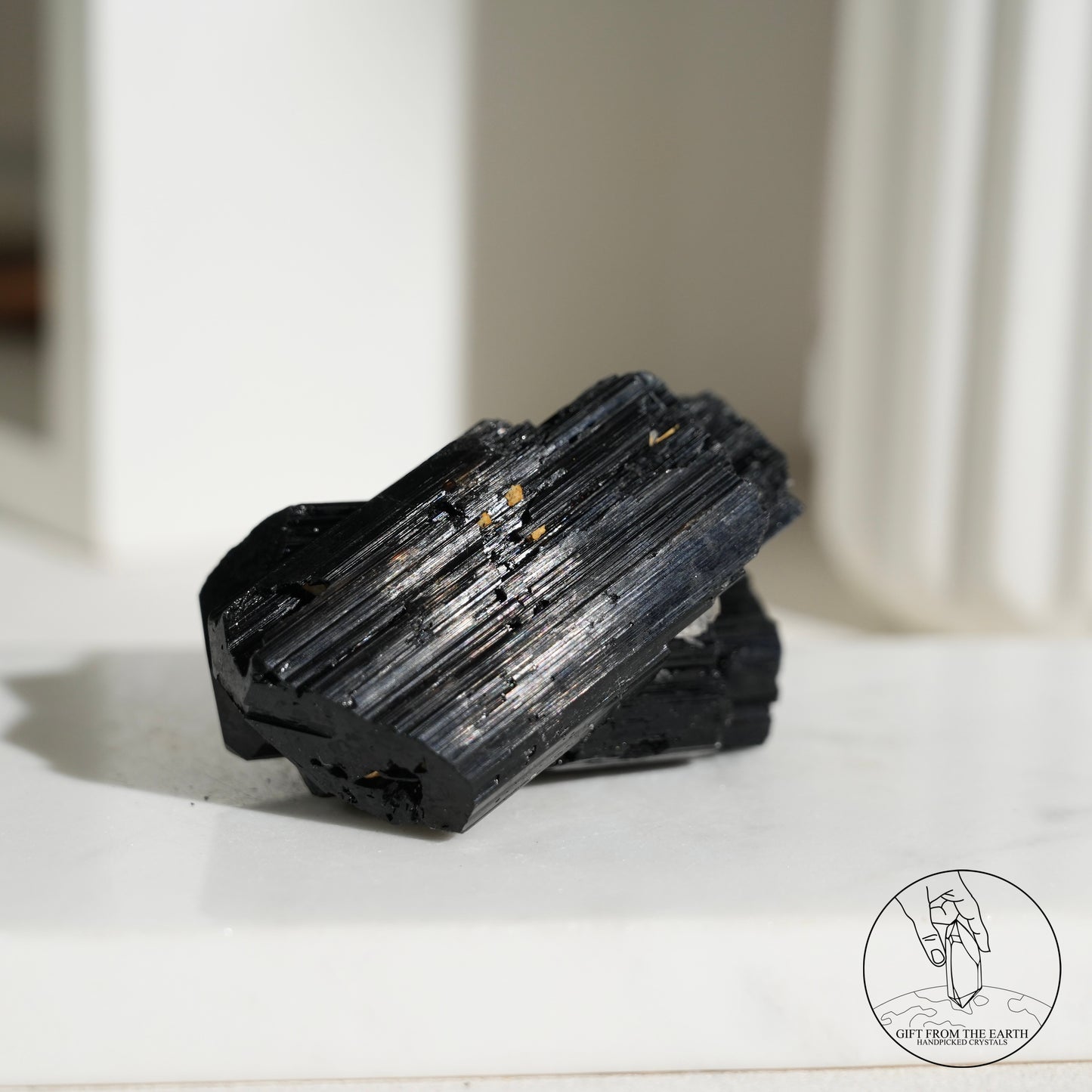 莫桑比克亮面黑碧璽原石