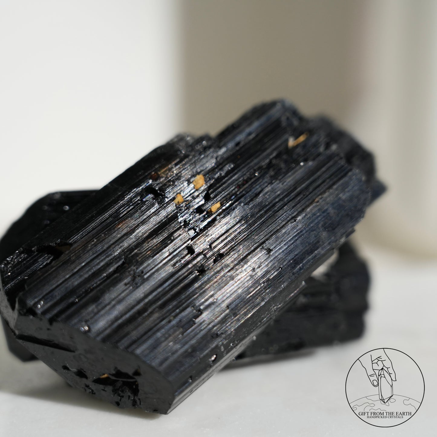 莫桑比克亮面黑碧璽原石