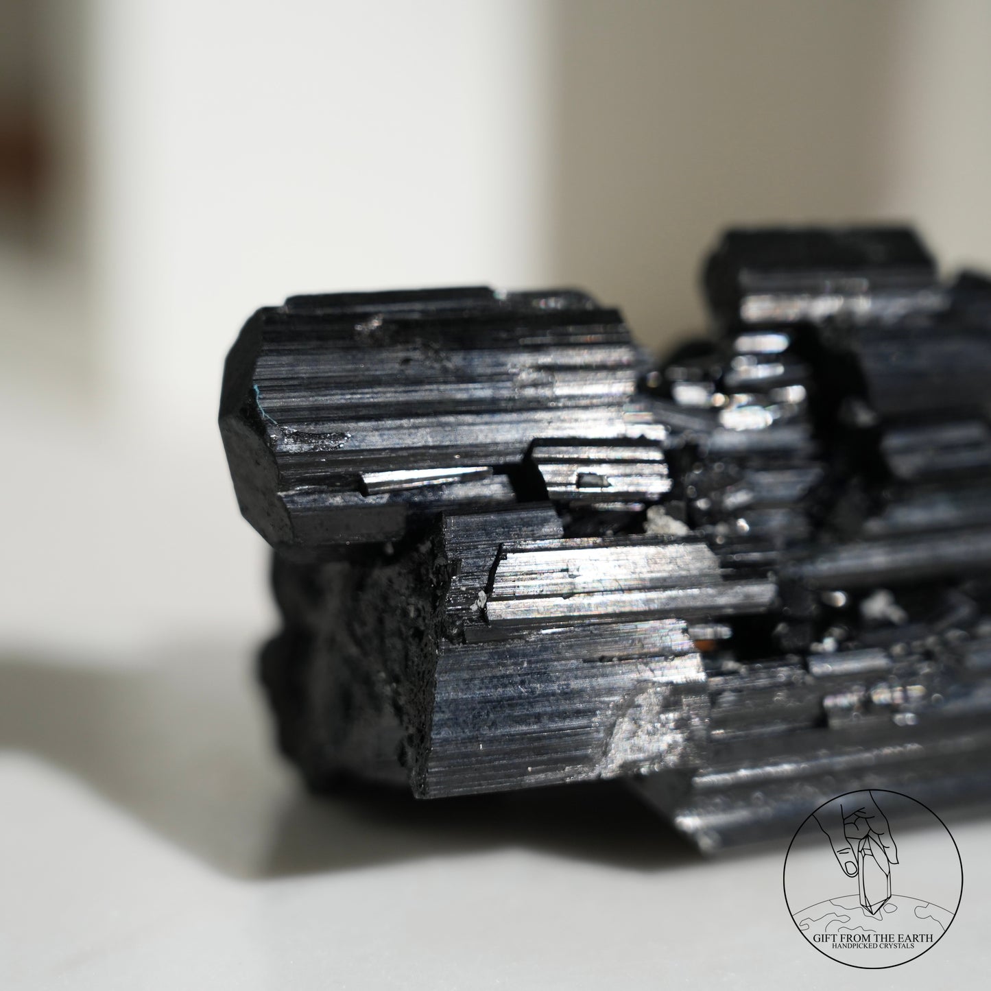 莫桑比克亮面黑碧璽原石