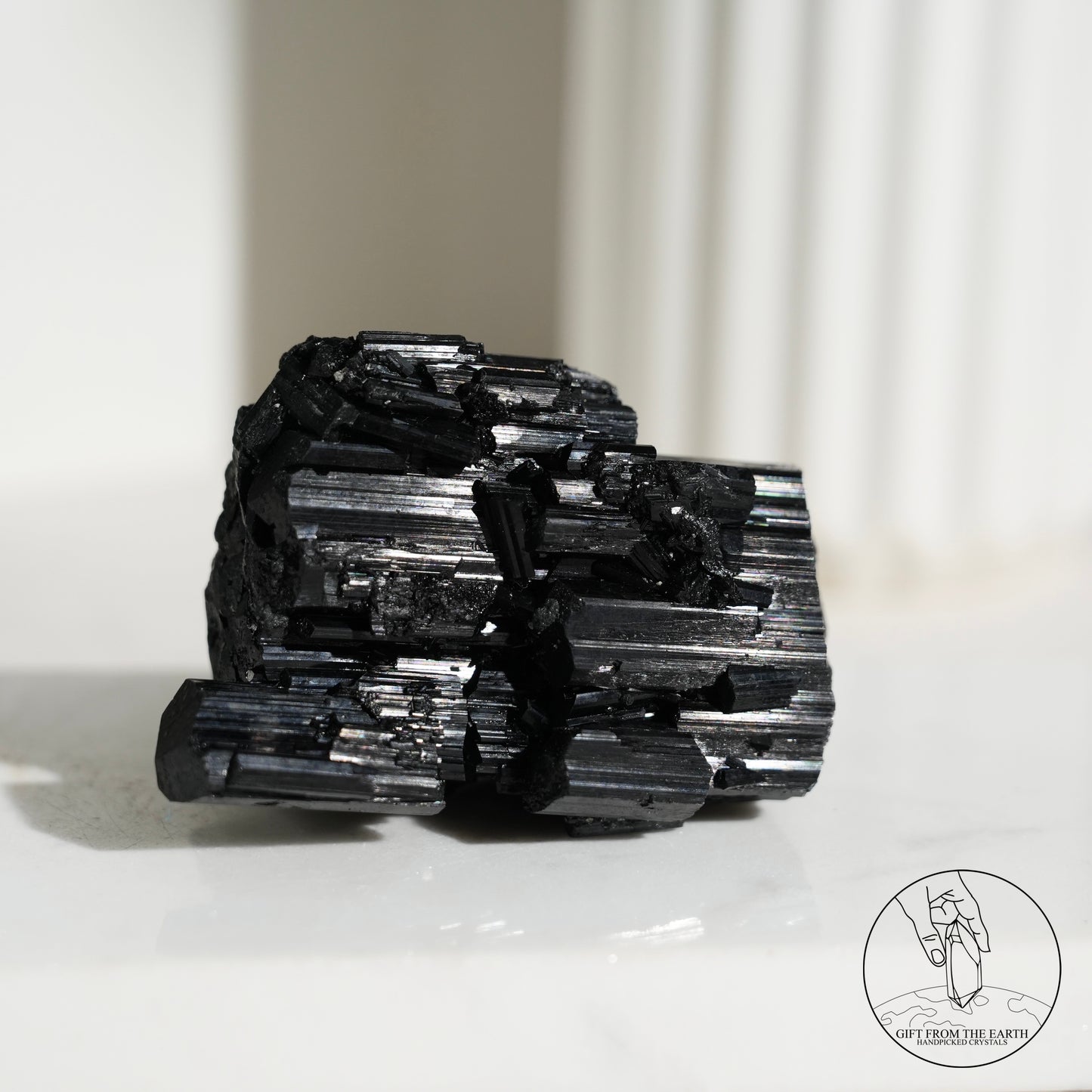 莫桑比克亮面黑碧璽原石