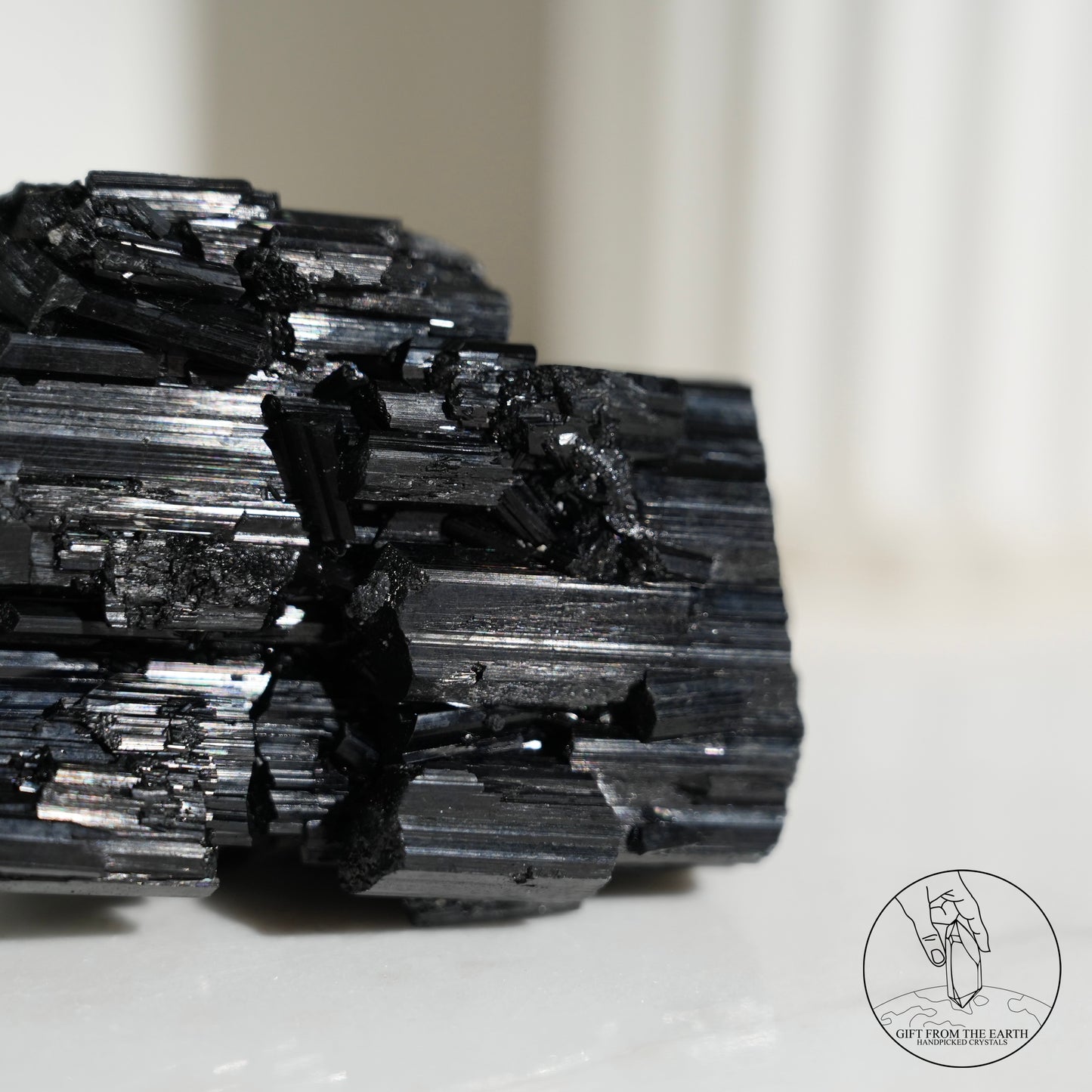 莫桑比克亮面黑碧璽原石