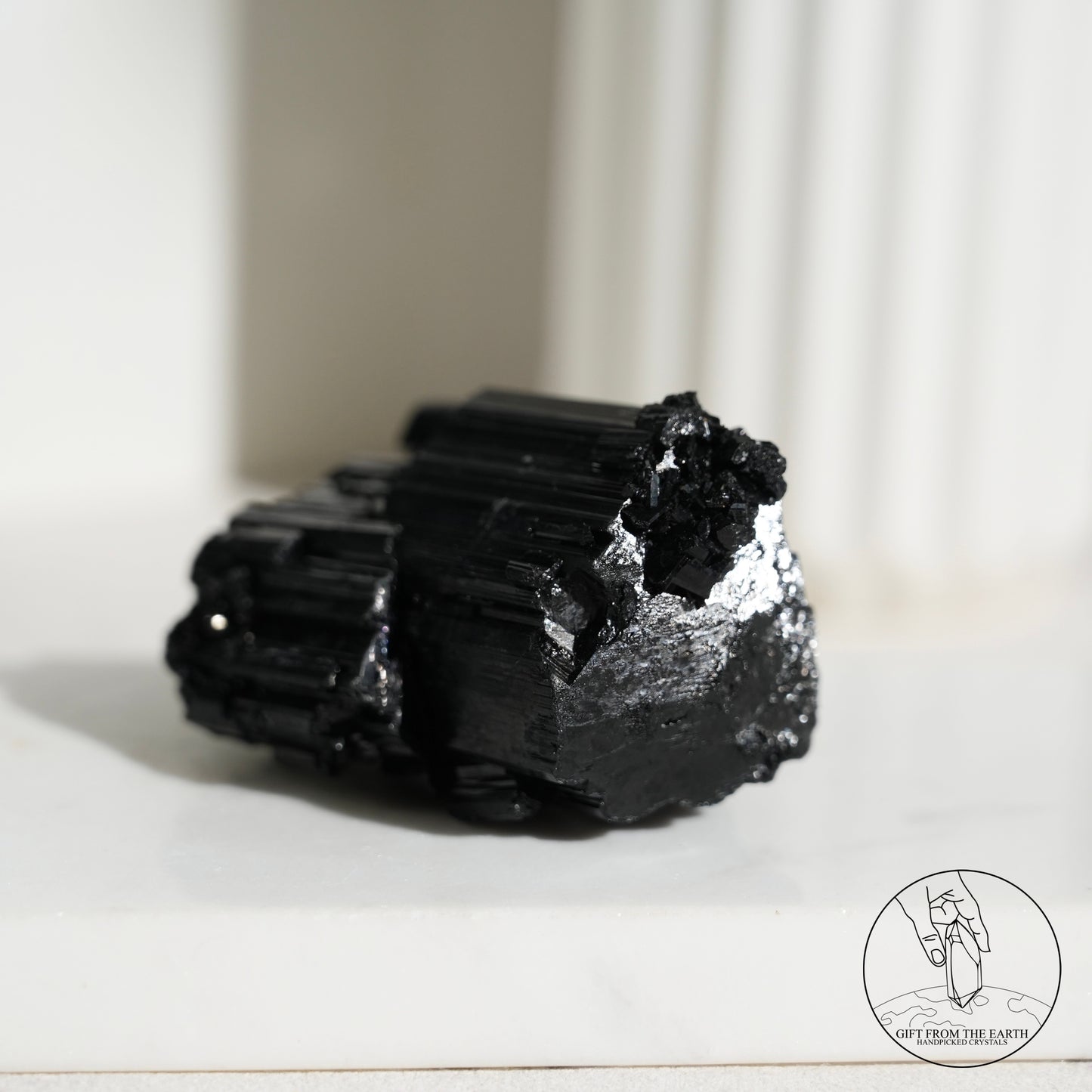 莫桑比克亮面黑碧璽原石