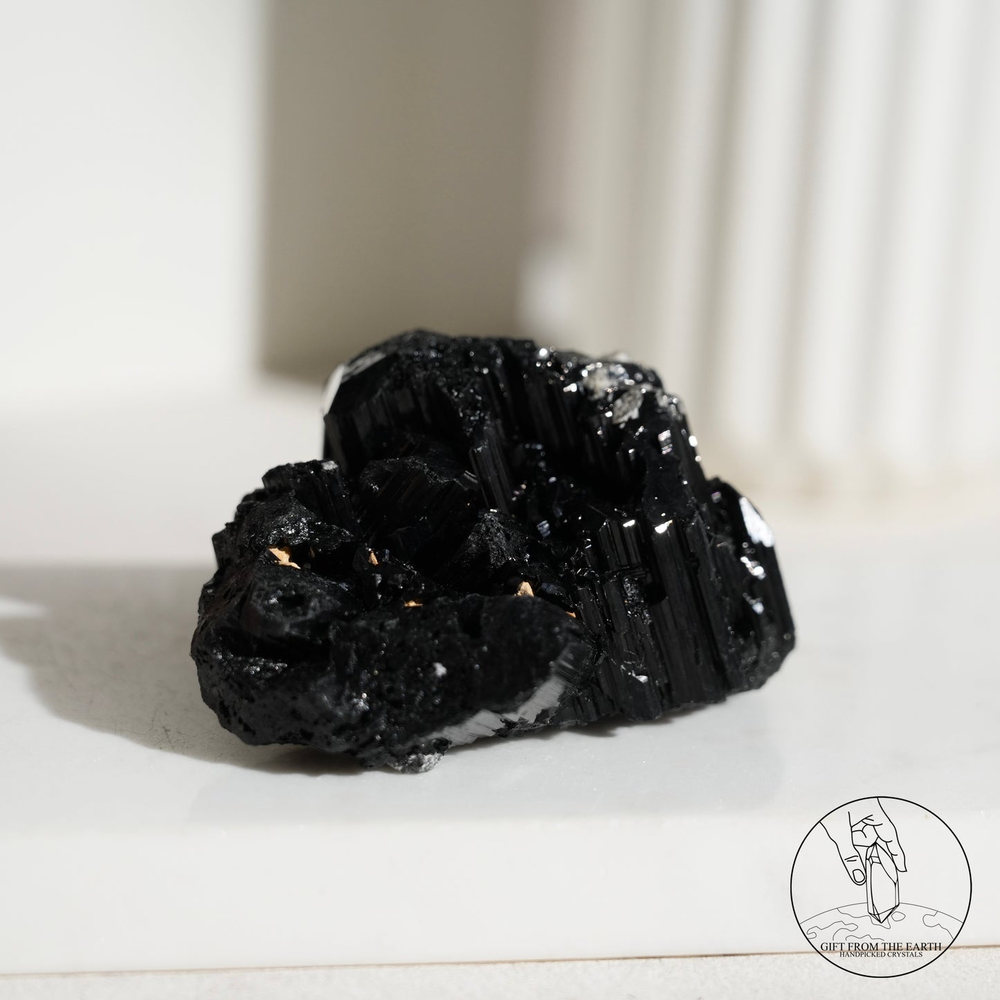 莫桑比克亮面黑碧璽原石