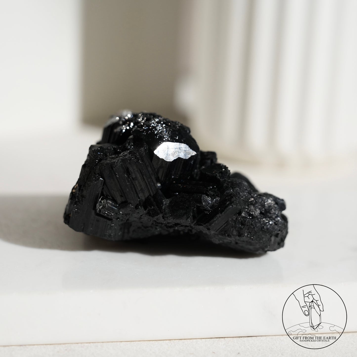 莫桑比克亮面黑碧璽原石