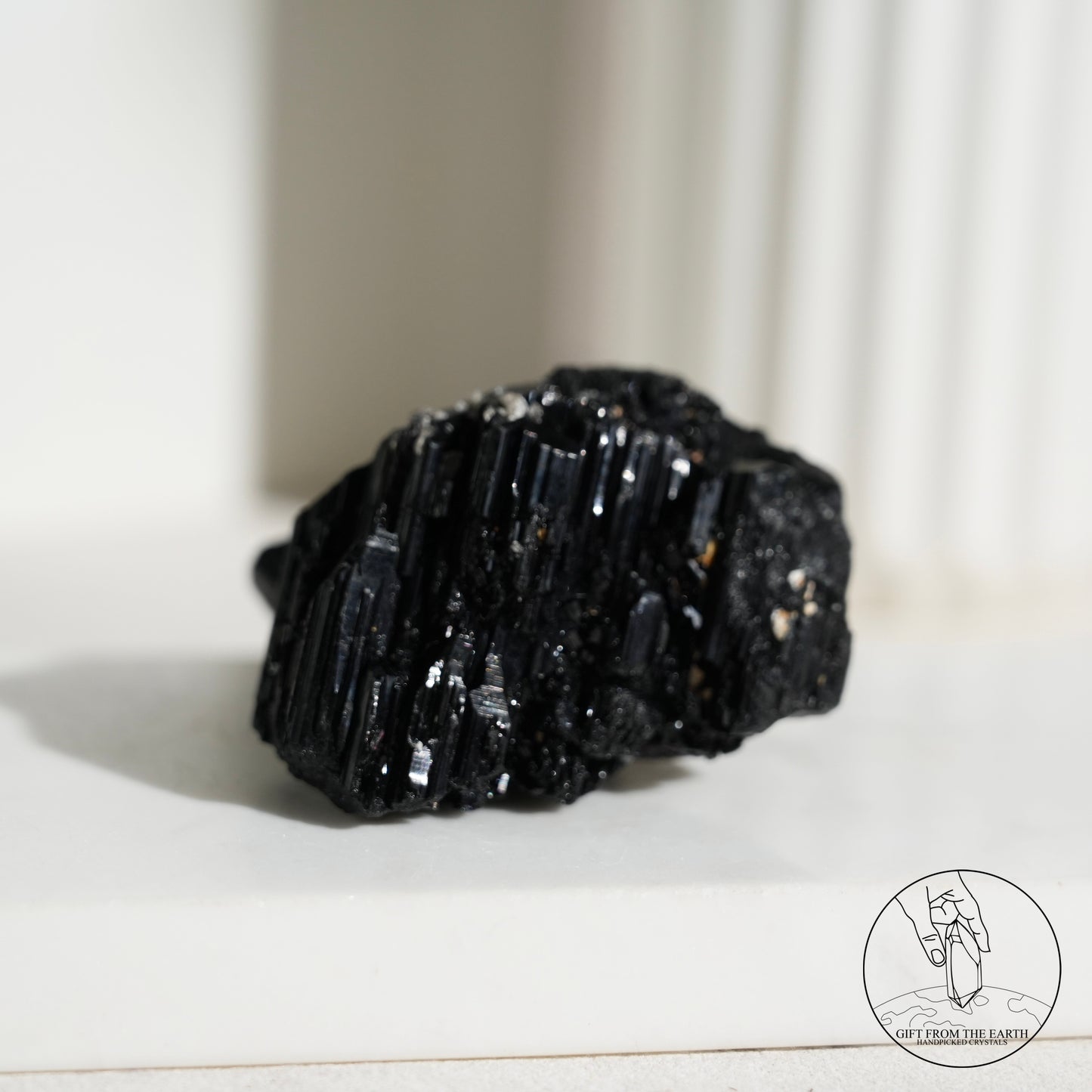 莫桑比克亮面黑碧璽原石