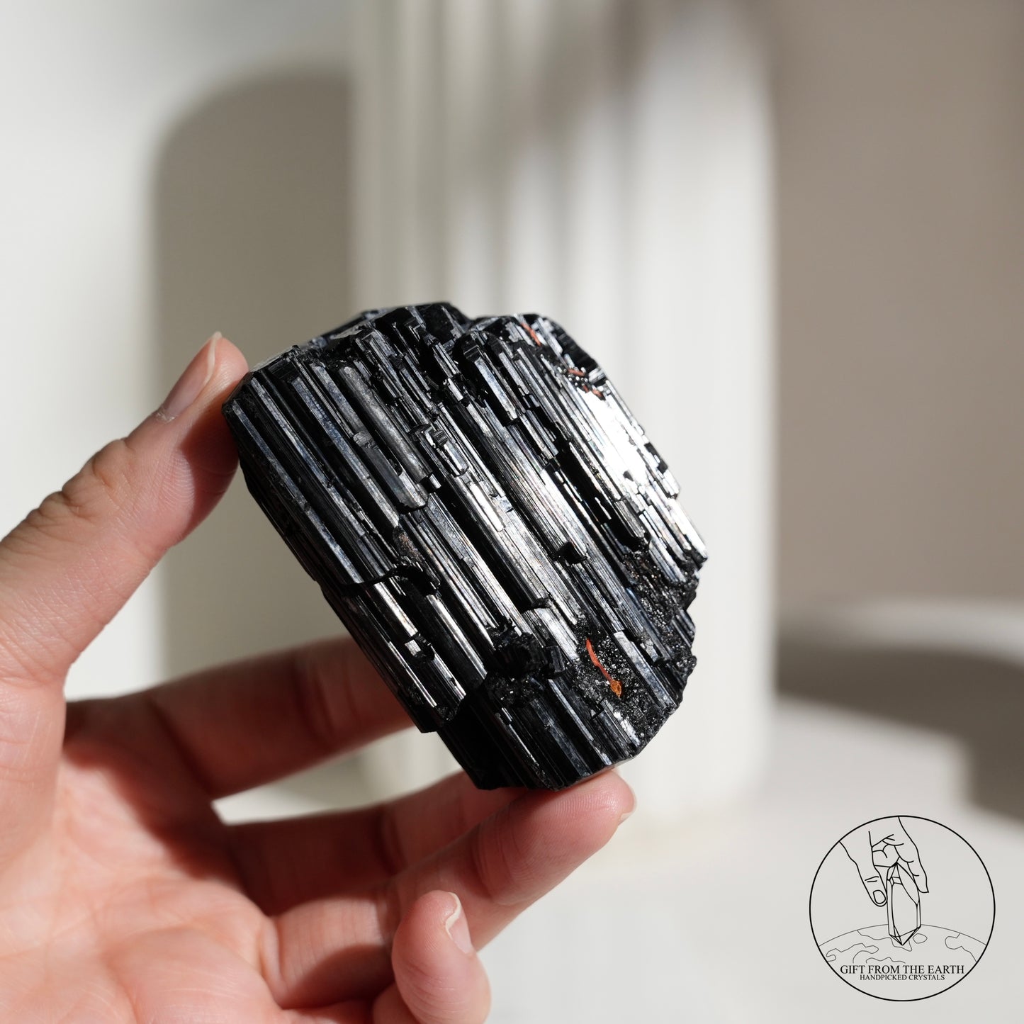 莫桑比克亮面黑碧璽原石