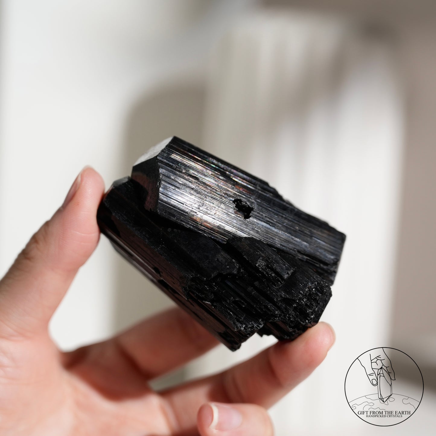 莫桑比克亮面黑碧璽原石