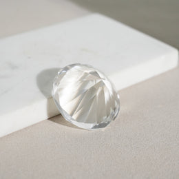 鑽石切割白水晶