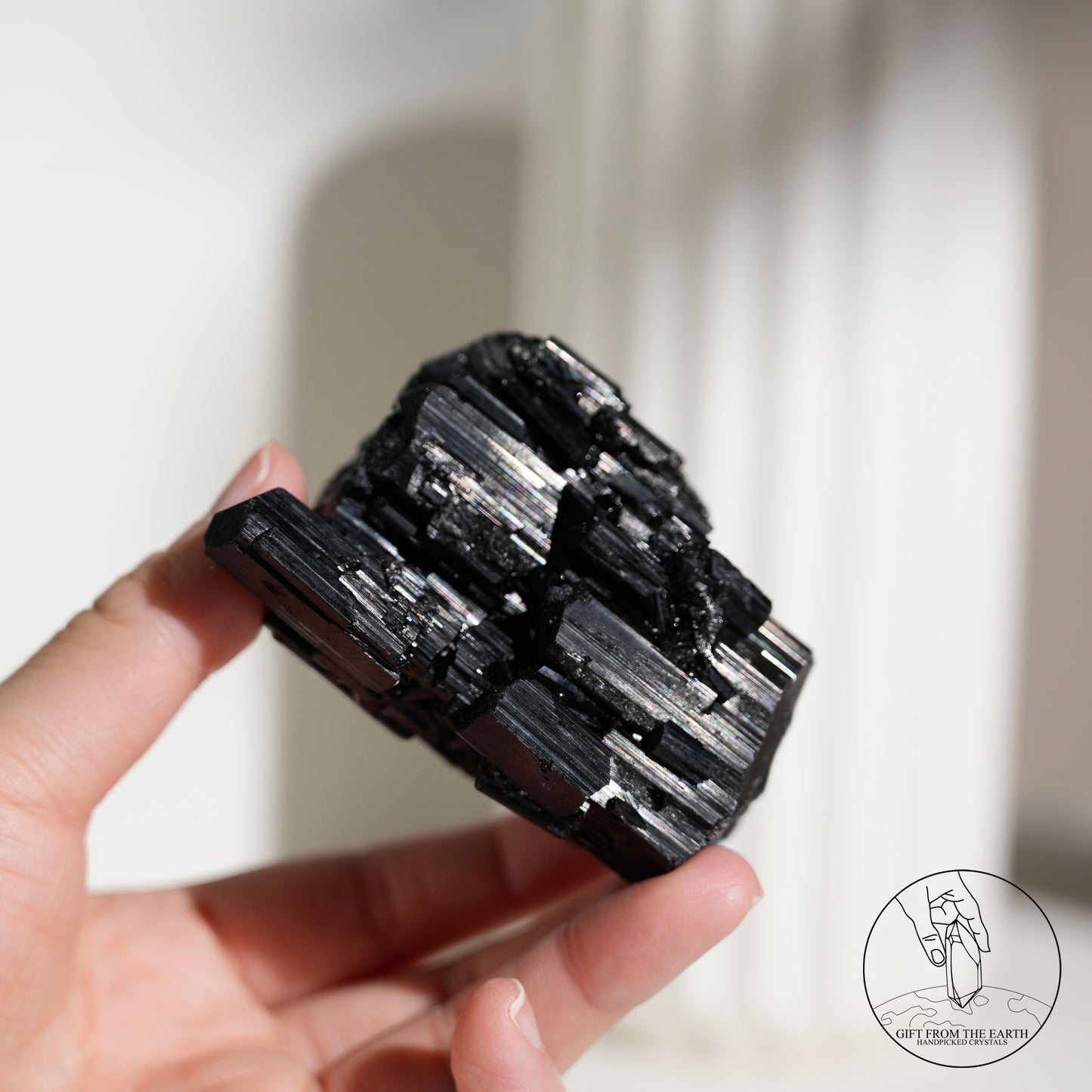 莫桑比克亮面黑碧璽原石