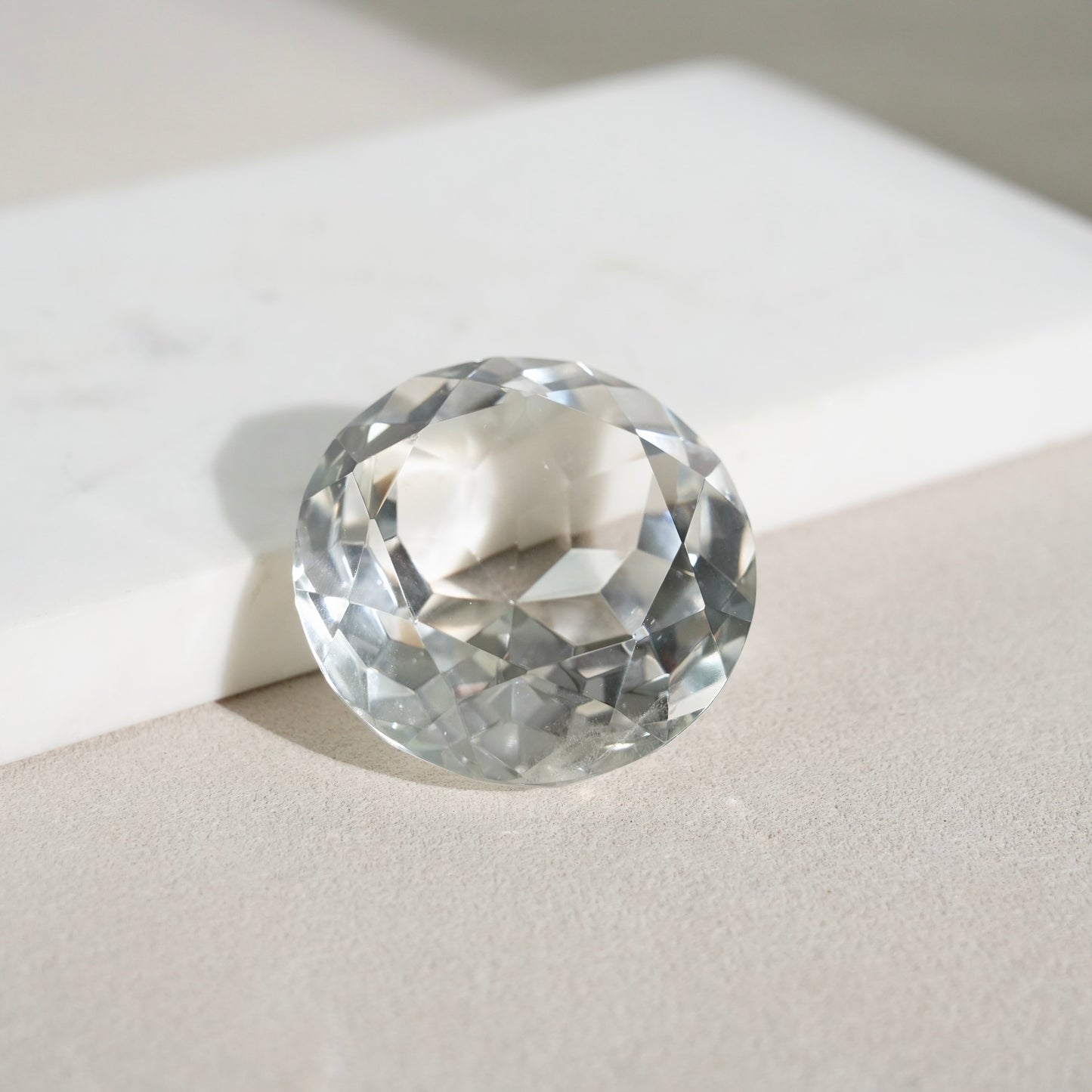 鑽石切割白水晶