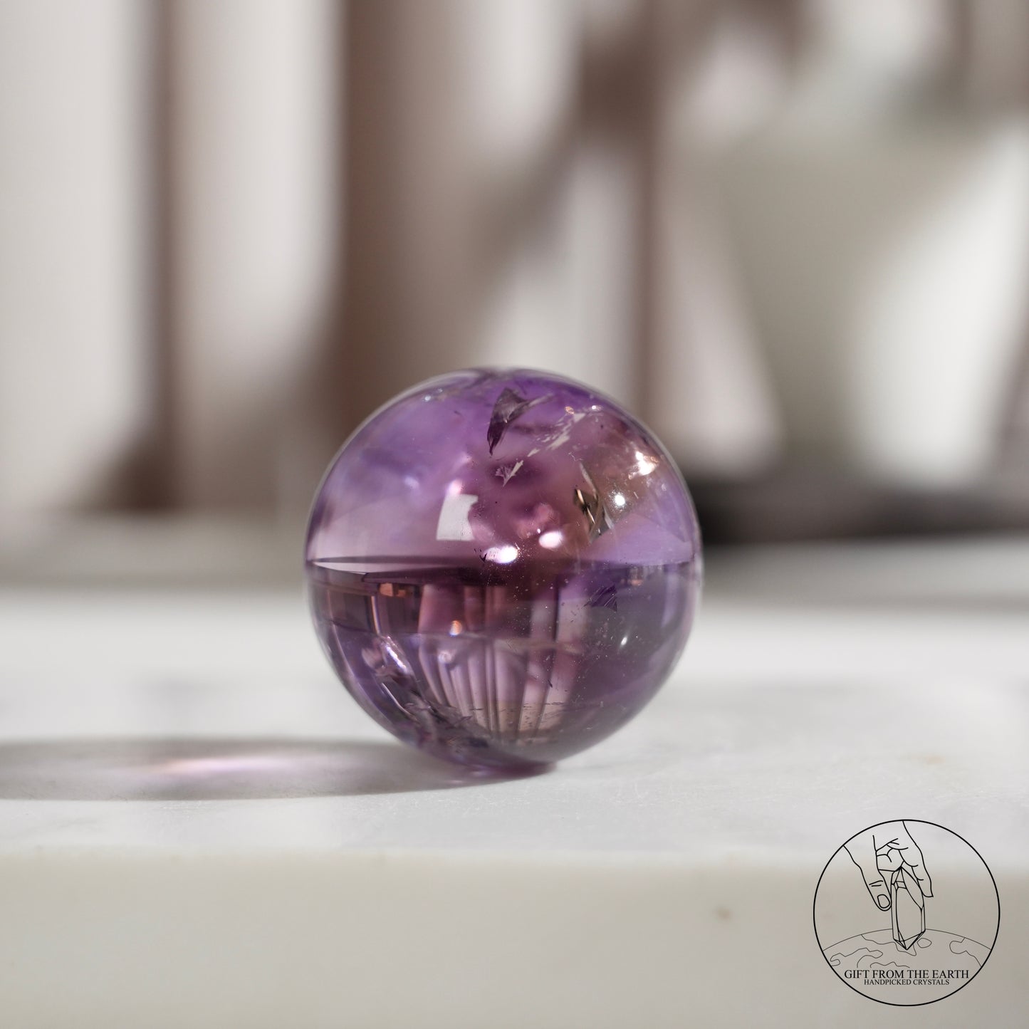 Ametrine sphere