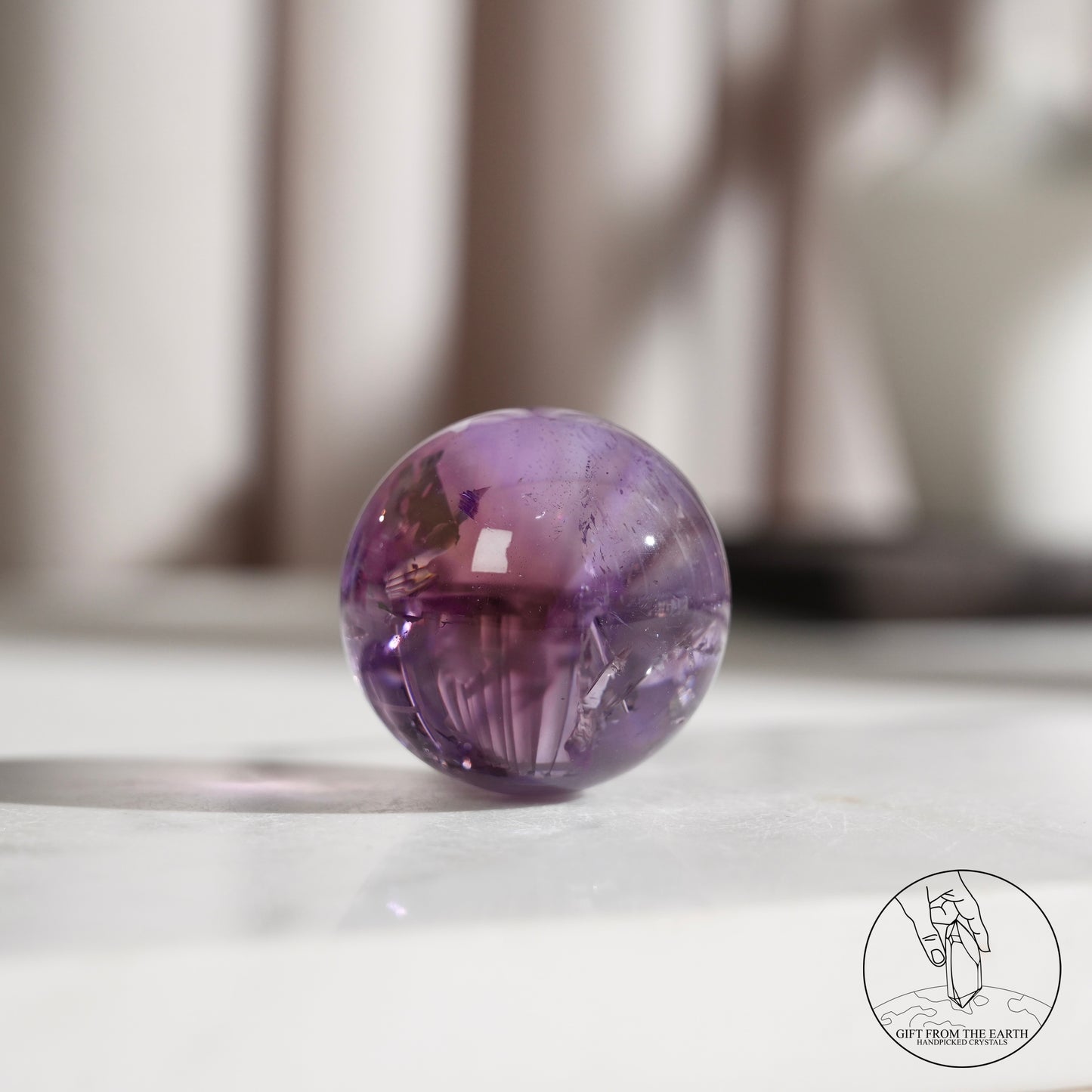 Ametrine sphere