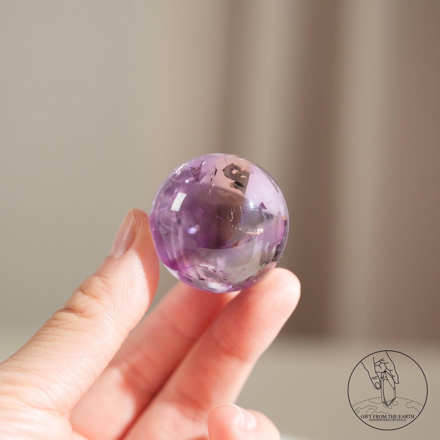 Ametrine sphere