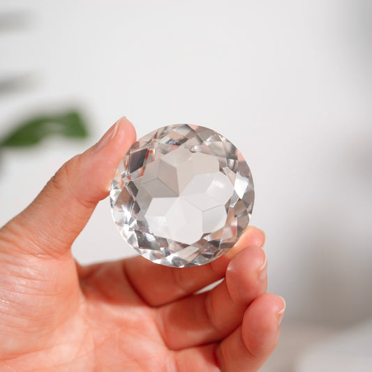 鑽石切割白水晶