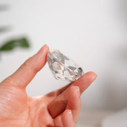 鑽石切割白水晶
