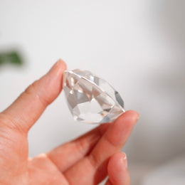 鑽石切割白水晶