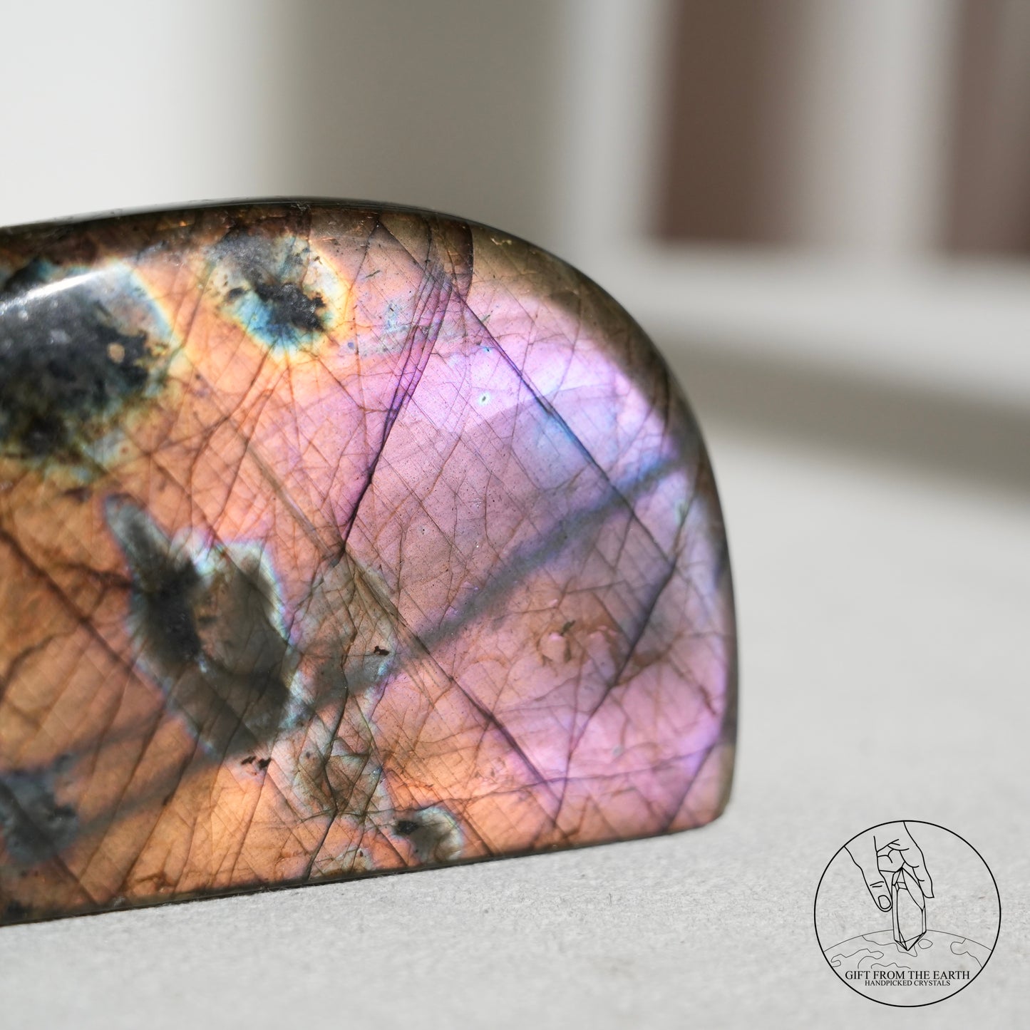 雙面紫藍光拉長石