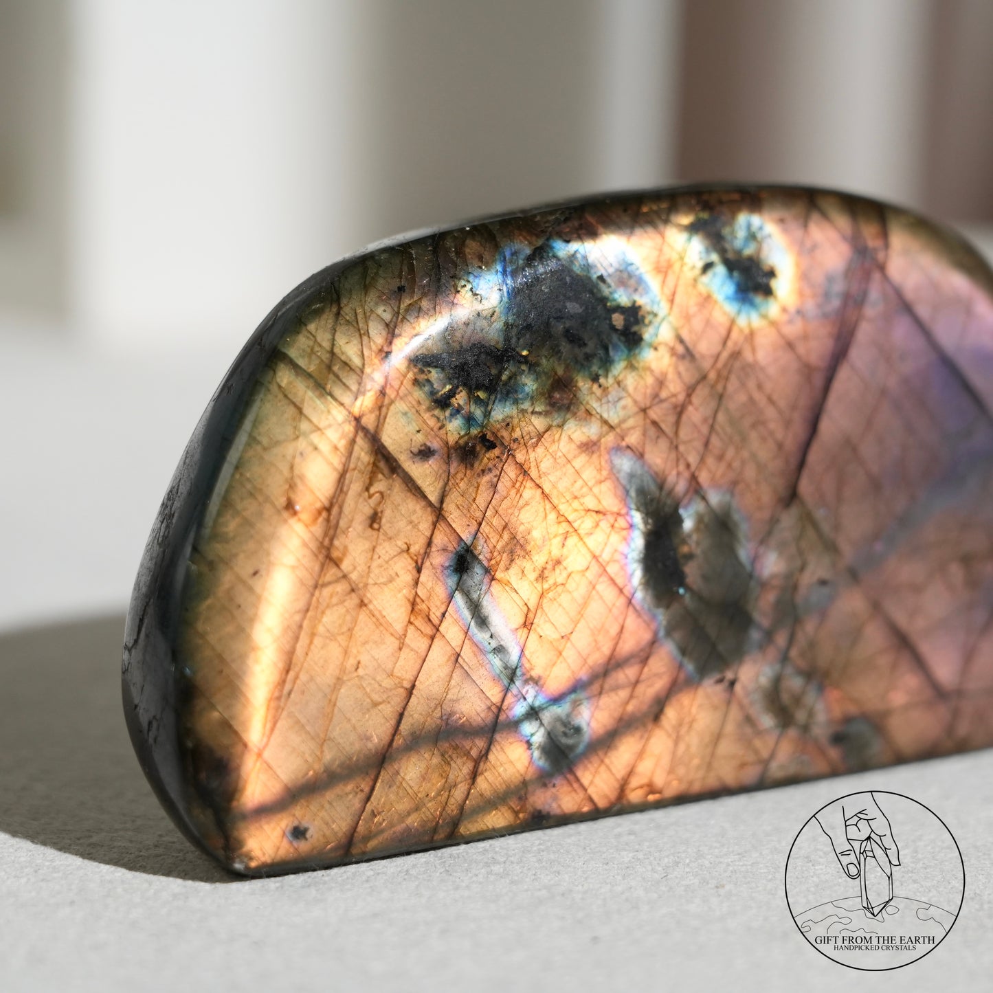 雙面紫藍光拉長石