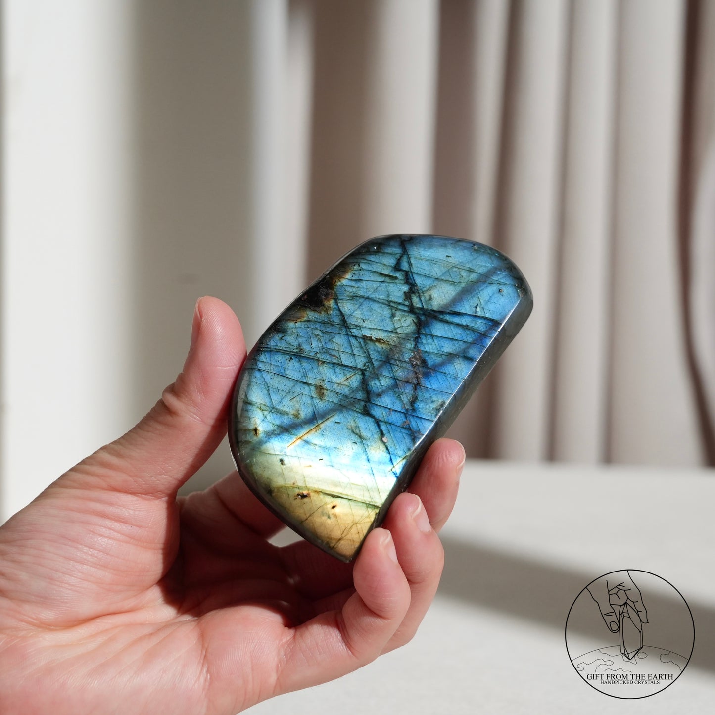 雙面紫藍光拉長石