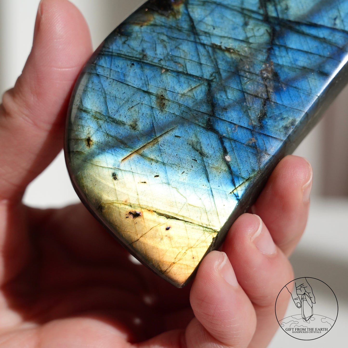 雙面紫藍光拉長石