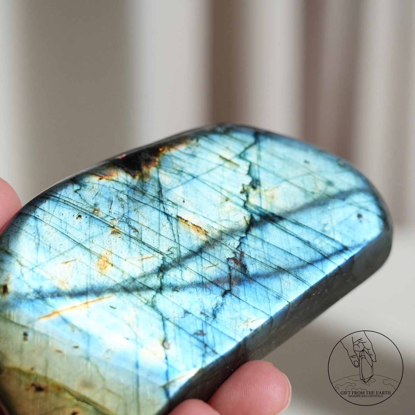 雙面紫藍光拉長石