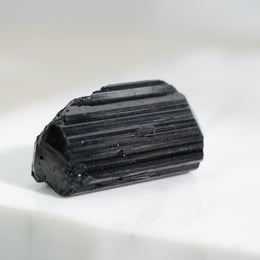 Glossy Black Tourmaline Raw Stone