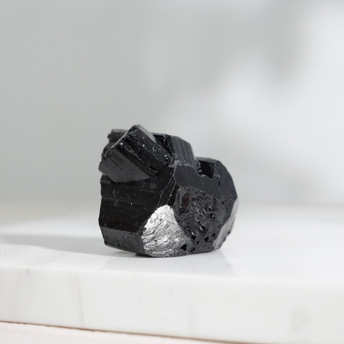 Mozambique lustrous black tourmaline 