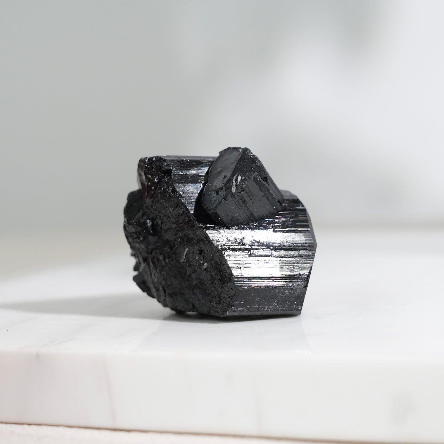 Mozambique lustrous black tourmaline 