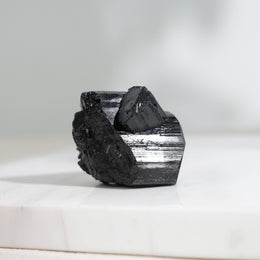 Glossy Black Tourmaline Raw Stone