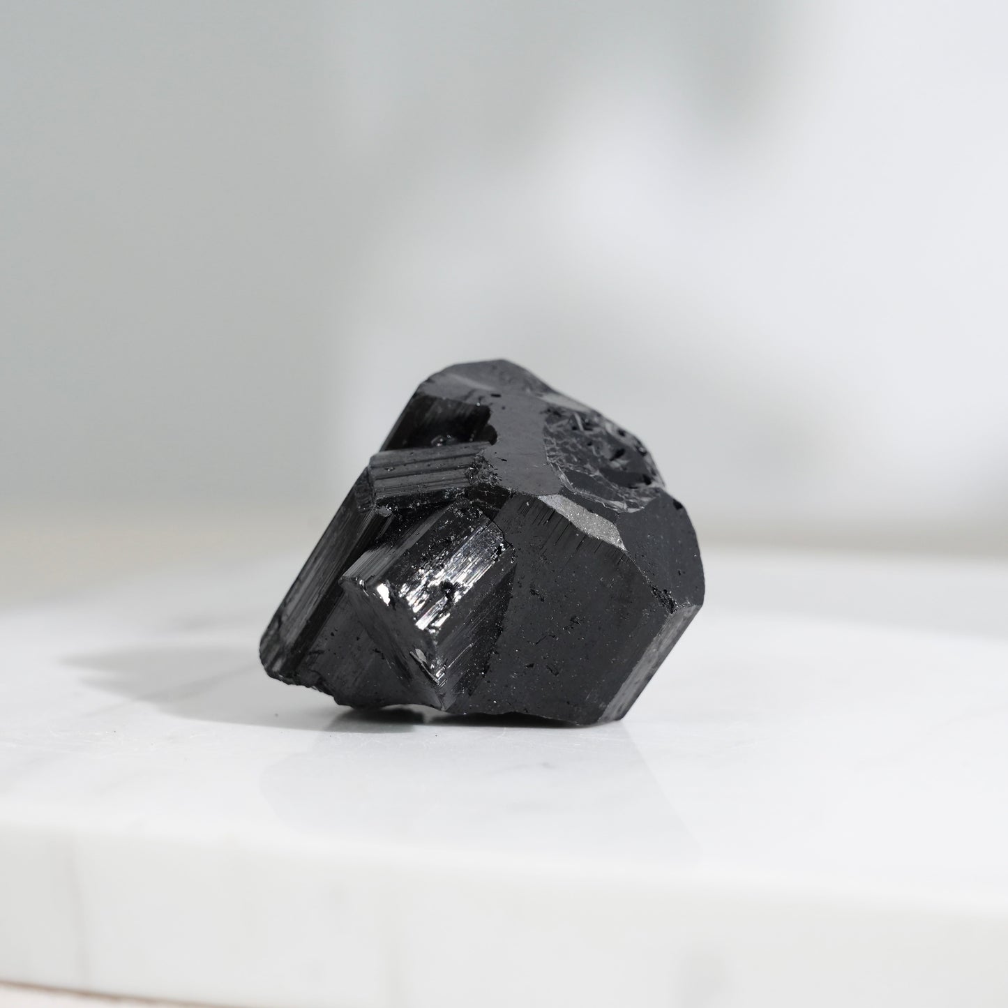 Mozambique lustrous black tourmaline 