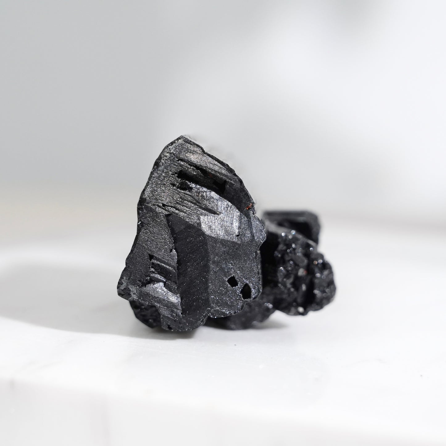 Mozambique lustrous black tourmaline 