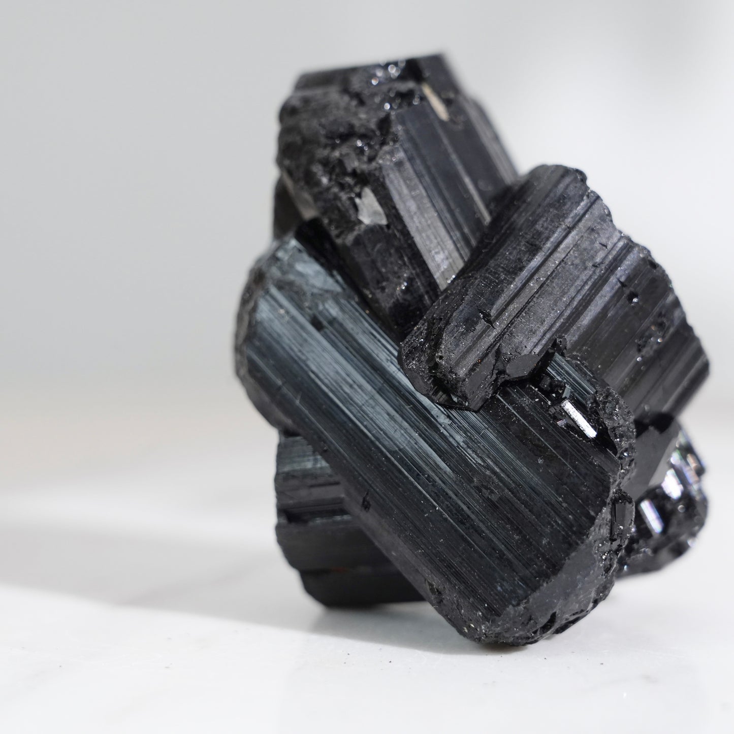 Mozambique lustrous black tourmaline 