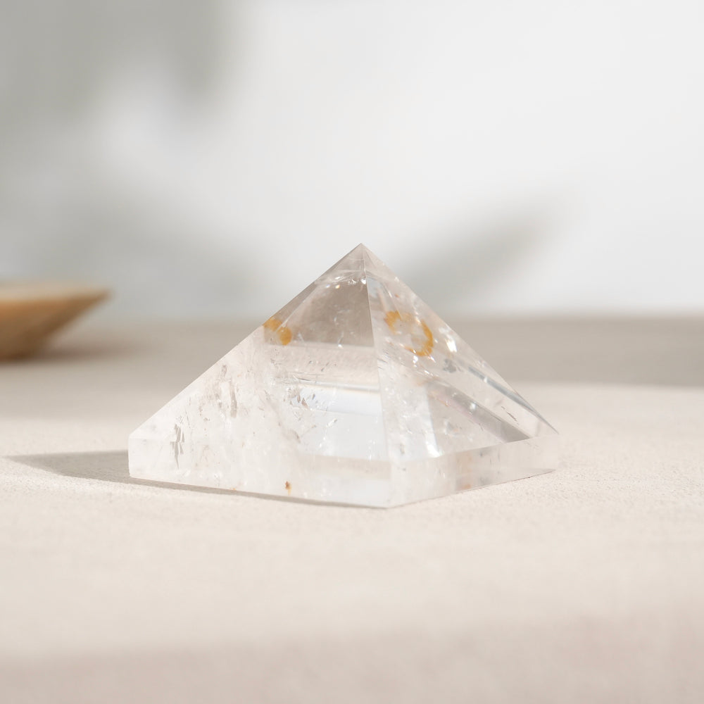 Clear Quartz Pyramid Golden Healer Quartzwith