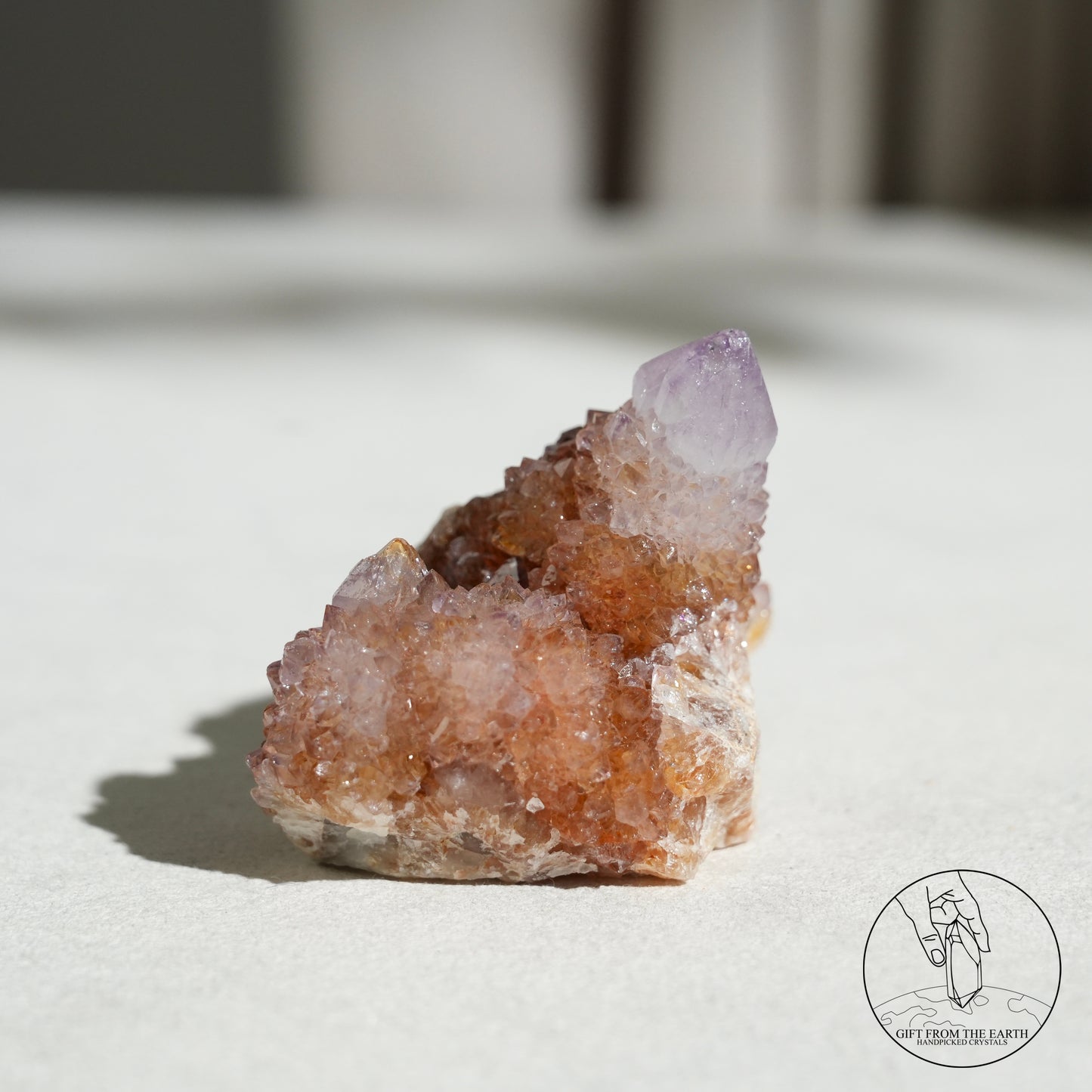 South African ametrine spirit quartz with hematite