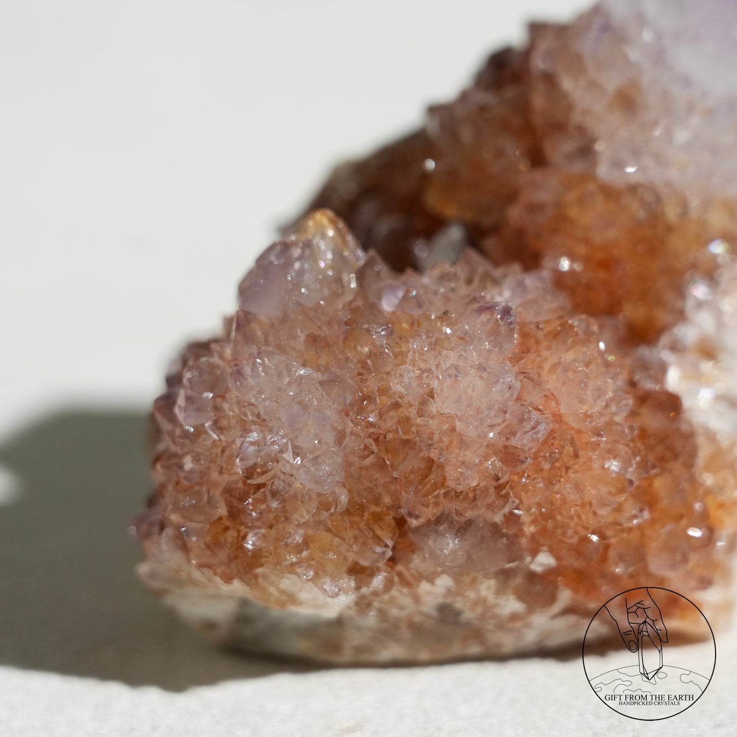 South African ametrine spirit quartz with hematite