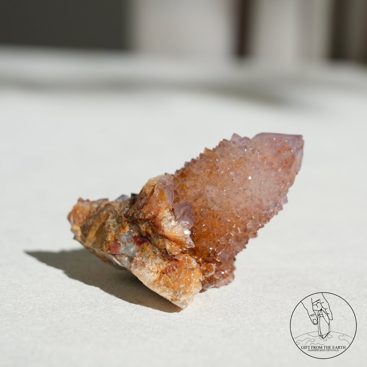 南非紫黃精靈水晶赤鐵礦共生