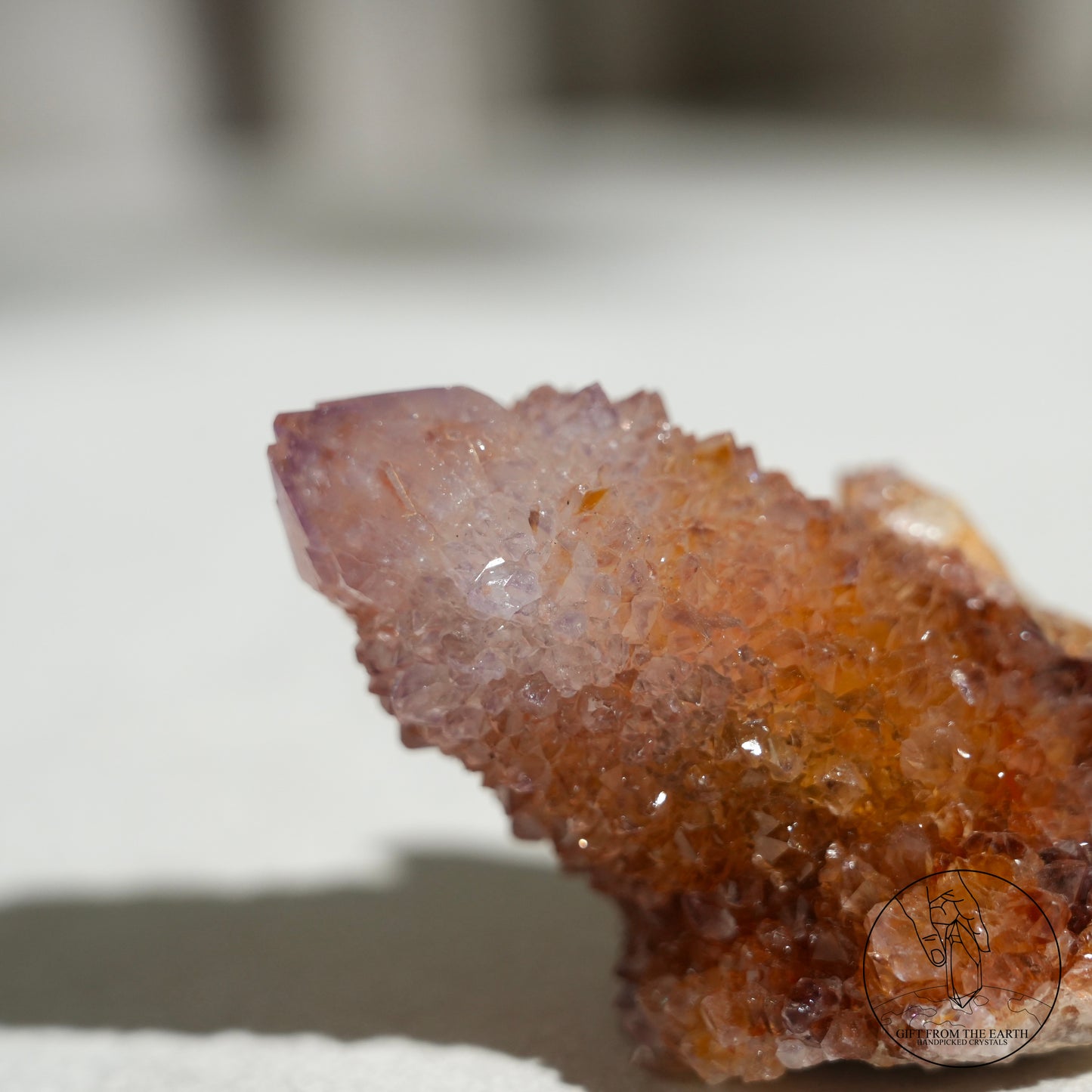 南非紫黃精靈水晶赤鐵礦共生