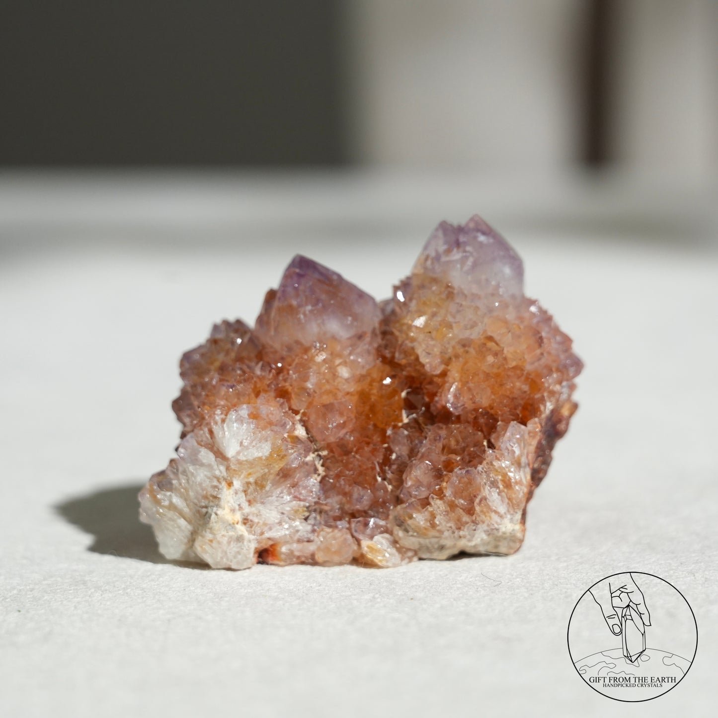 南非紫黃精靈水晶赤鐵礦共生