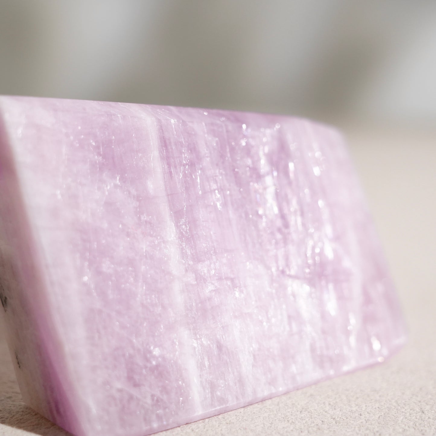 Lepidolite heart