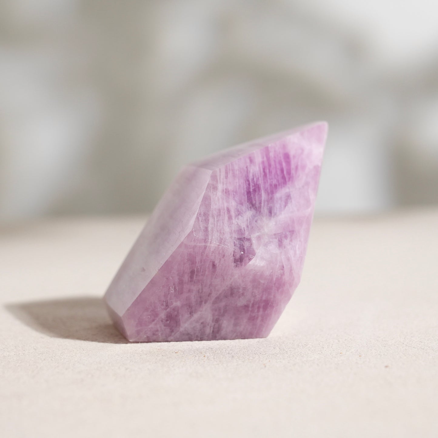 Lepidolite heart