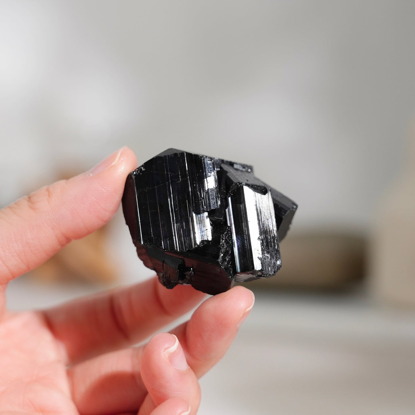 Mozambique lustrous black tourmaline 