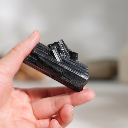 Mozambique lustrous black tourmaline 